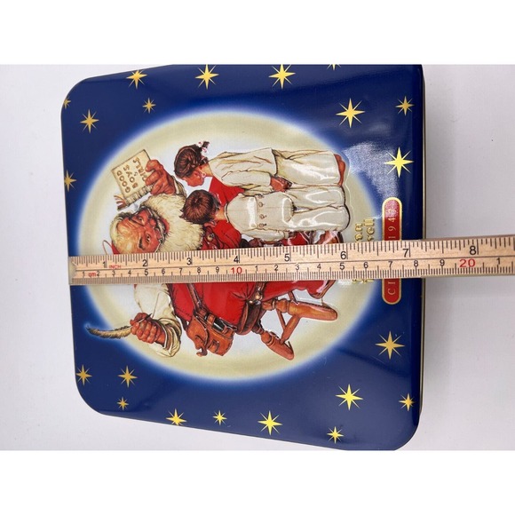 Vintage Circa 1947 Norman Rockwell Snickers Container Tin - Picture 8 of 10